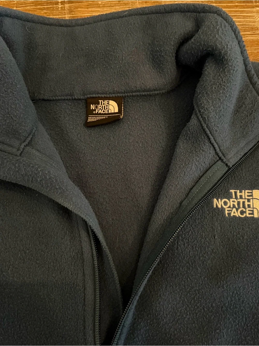 The North Face Deep Blue Full-Zip Fleece Jacket Mens Sz XL